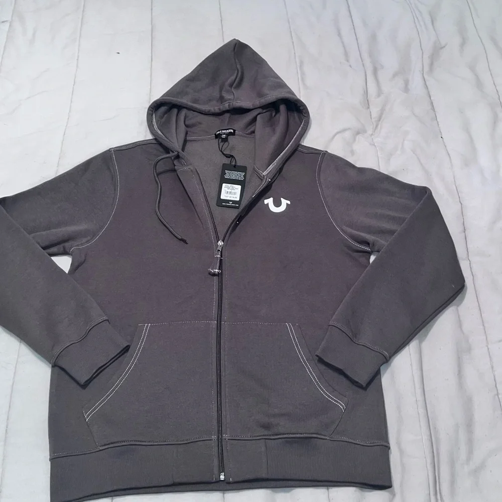 True religion Logo Seal Zip Hoodie